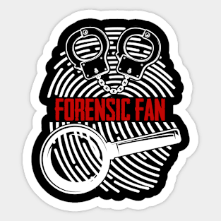 True Crime - Forensic Fan Sticker